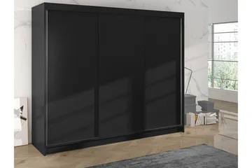 Cyria Garderob 200x215 cm - Svart - Förvaring - Sko- & klädförvaring - Garderober & garderobssystem