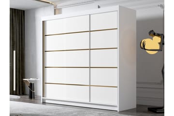 Dianna Garderob 200x215 cm - Vit - Förvaring - Sko- & klädförvaring - Garderober & garderobssystem