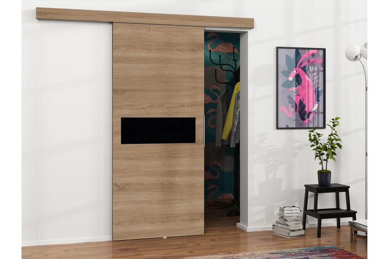 Doncaster Skjutdörr - Beige/Svart - Förvaring - Sko- & klädförvaring - Garderober & garderobssystem