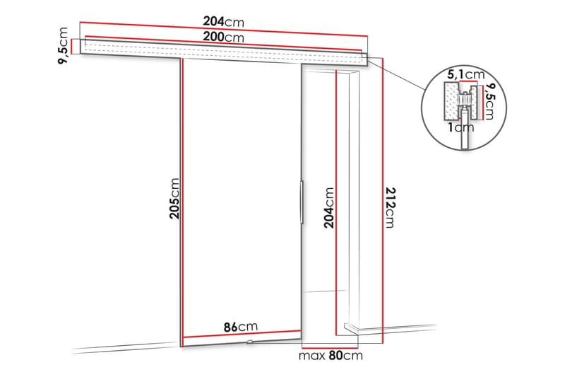Doncaster Skjutdörr - Brun - Förvaring - Sko- & klädförvaring - Garderober & garderobssystem