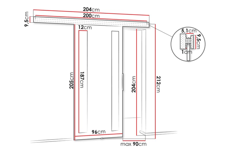 Doncaster Skjutdörr - Brun - Förvaring - Sko- & klädförvaring - Garderober & garderobssystem