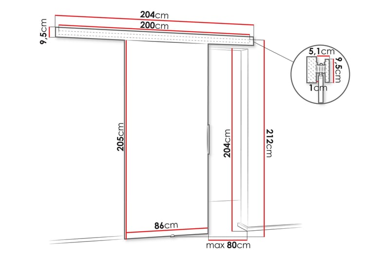 Doncaster Skjutdörr - Brun - Förvaring - Sko- & klädförvaring - Garderober & garderobssystem