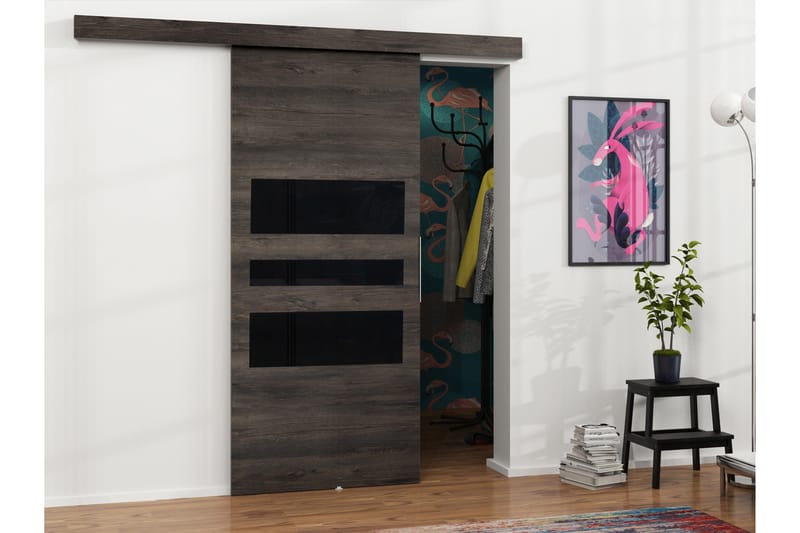 Doncaster Skjutdörr - Brun/Svart - Förvaring - Sko- & klädförvaring - Garderober & garderobssystem