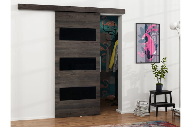 Doncaster Skjutdörr - Brun/Svart - Förvaring - Sko- & klädförvaring - Garderober & garderobssystem