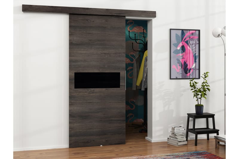 Doncaster Skjutdörr - Brun/Svart - Förvaring - Sko- & klädförvaring - Garderober & garderobssystem