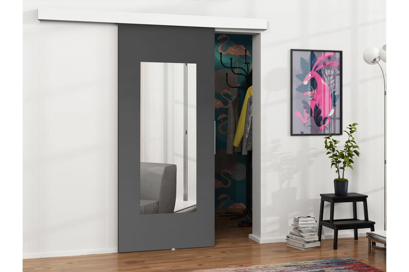 Doncaster Skjutdörr - Vit/Grå - Förvaring - Sko- & klädförvaring - Garderober & garderobssystem