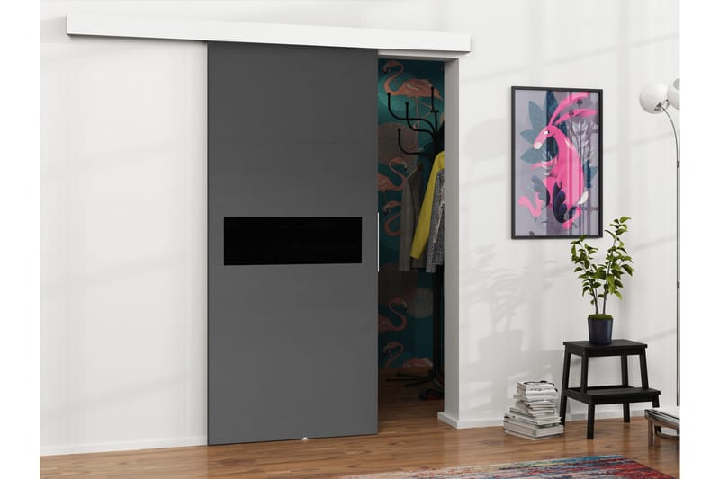 Doncaster Skjutdörr - Vit/Grå/Svart - Förvaring - Sko- & klädförvaring - Garderober & garderobssystem