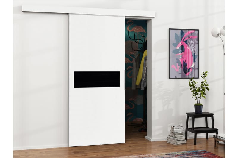 Doncaster Skjutdörr - Vit/Svart - Förvaring - Sko- & klädförvaring - Garderober & garderobssystem