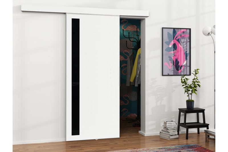 Doncaster Skjutdörr - Vit/Svart - Förvaring - Sko- & klädförvaring - Garderober & garderobssystem