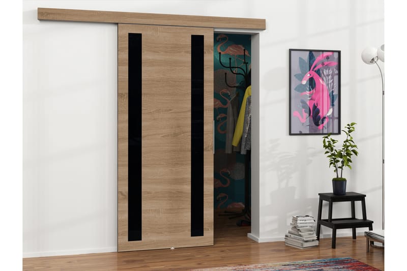 Doncaster Skjutdörr - Vit/Svart - Förvaring - Sko- & klädförvaring - Garderober & garderobssystem
