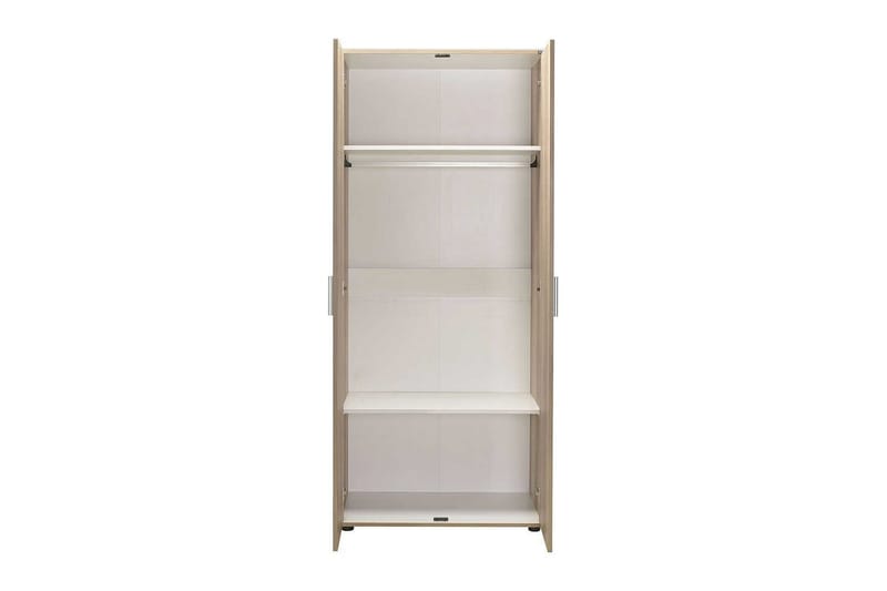 Drelmar Garderob 80x187 cm - Ljusbrun - Förvaring - Sko- & klädförvaring - Garderober & garderobssystem