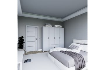Durusu Garderob 170x183 cm - Mattvit - Förvaring - Sko- & klädförvaring - Garderober & garderobssystem