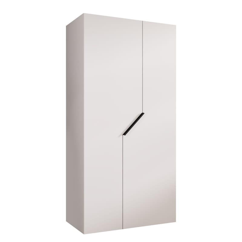 Eikra Garderob 100 cm, Vit, svart