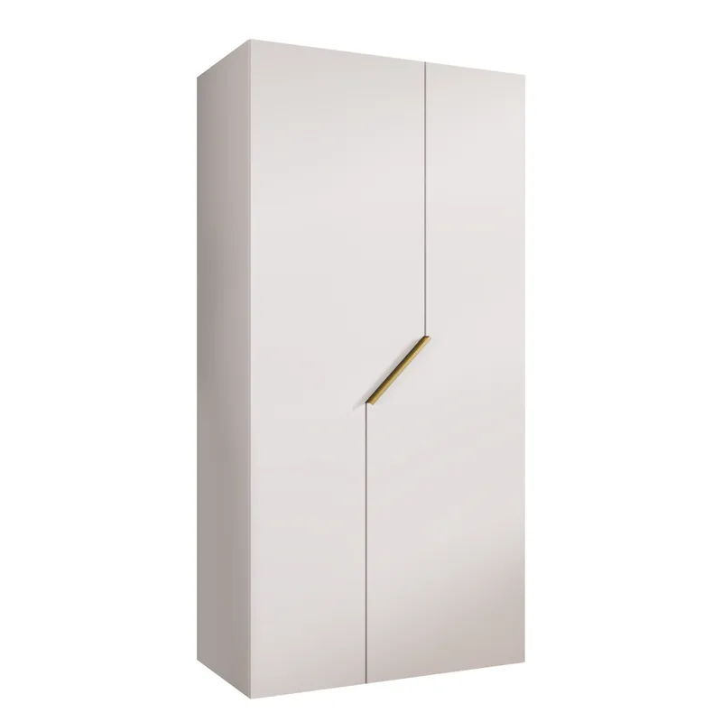 Eikra Garderob 100 cm - Vit/guld - Förvaring - Sko- & klädförvaring - Garderober & garderobssystem