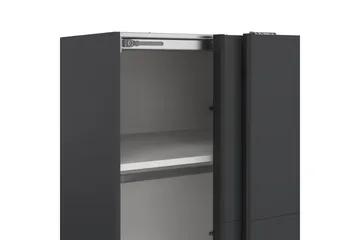 Elvos Garderob 139x220 cm - Svart - Förvaring - Sko- & klädförvaring - Garderober & garderobssystem