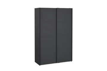 Elvos Garderob 139x220 cm - Svart - Förvaring - Sko- & klädförvaring - Garderober & garderobssystem