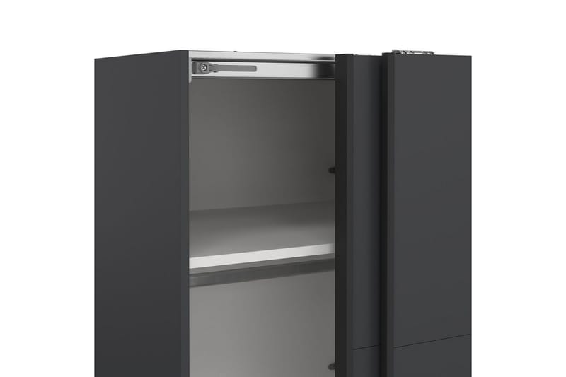 Elvos Garderob 139x220 cm - Svart - Förvaring - Sko- & klädförvaring - Garderober & garderobssystem