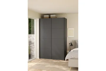 Elvos Garderob 139x220 cm - Svart - Förvaring - Sko- & klädförvaring - Garderober & garderobssystem