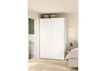 Elvos Garderob 139x220 cm - Vit - Förvaring - Sko- & klädförvaring - Garderober & garderobssystem