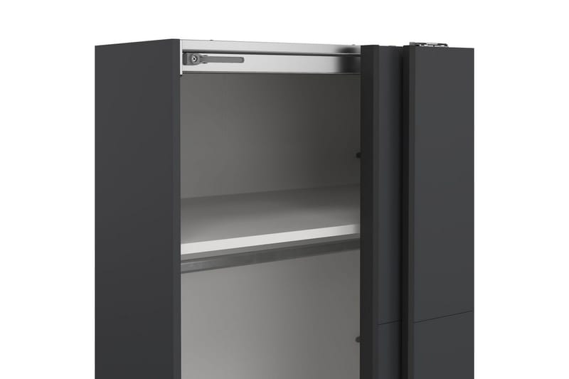 Elvos Garderob 179x220 cm - Grå - Förvaring - Sko- & klädförvaring - Garderober & garderobssystem