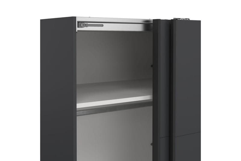 Elvos Garderob 179x220 cm - Grå - Förvaring - Sko- & klädförvaring - Garderober & garderobssystem