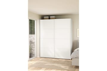 Elvos Garderob 179x220 cm - Vit - Förvaring - Sko- & klädförvaring - Garderober & garderobssystem