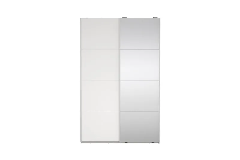 Elvos Garderob med Spegel 139x220 cm - Vit - Förvaring - Sko- & klädförvaring - Garderober & garderobssystem