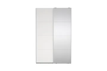 Elvos Garderob med Spegel 139x220 cm - Vit - Förvaring - Sko- & klädförvaring - Garderober & garderobssystem