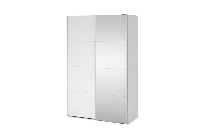 Elvos Garderob med Spegel 139x220 cm, Vit