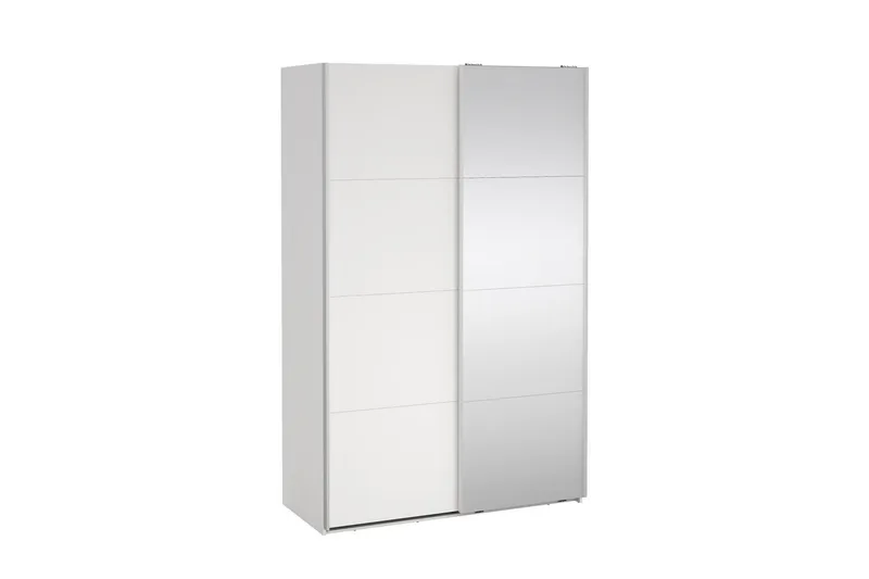 Elvos Garderob med Spegel 139x220 cm - Vit - Förvaring - Sko- & klädförvaring - Garderober & garderobssystem