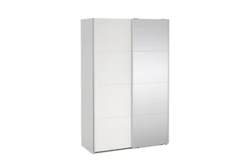 Elvos Garderob med Spegel 139x220 cm - Vit - Förvaring - Sko- & klädförvaring - Garderober & garderobssystem