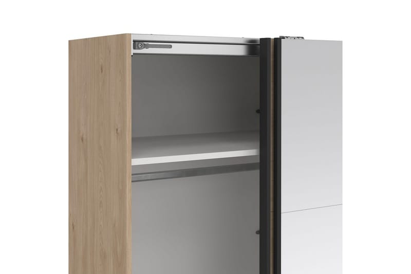 Elvos Garderob med Spegel 179x220 cm - Natur - Förvaring - Sko- & klädförvaring - Garderober & garderobssystem