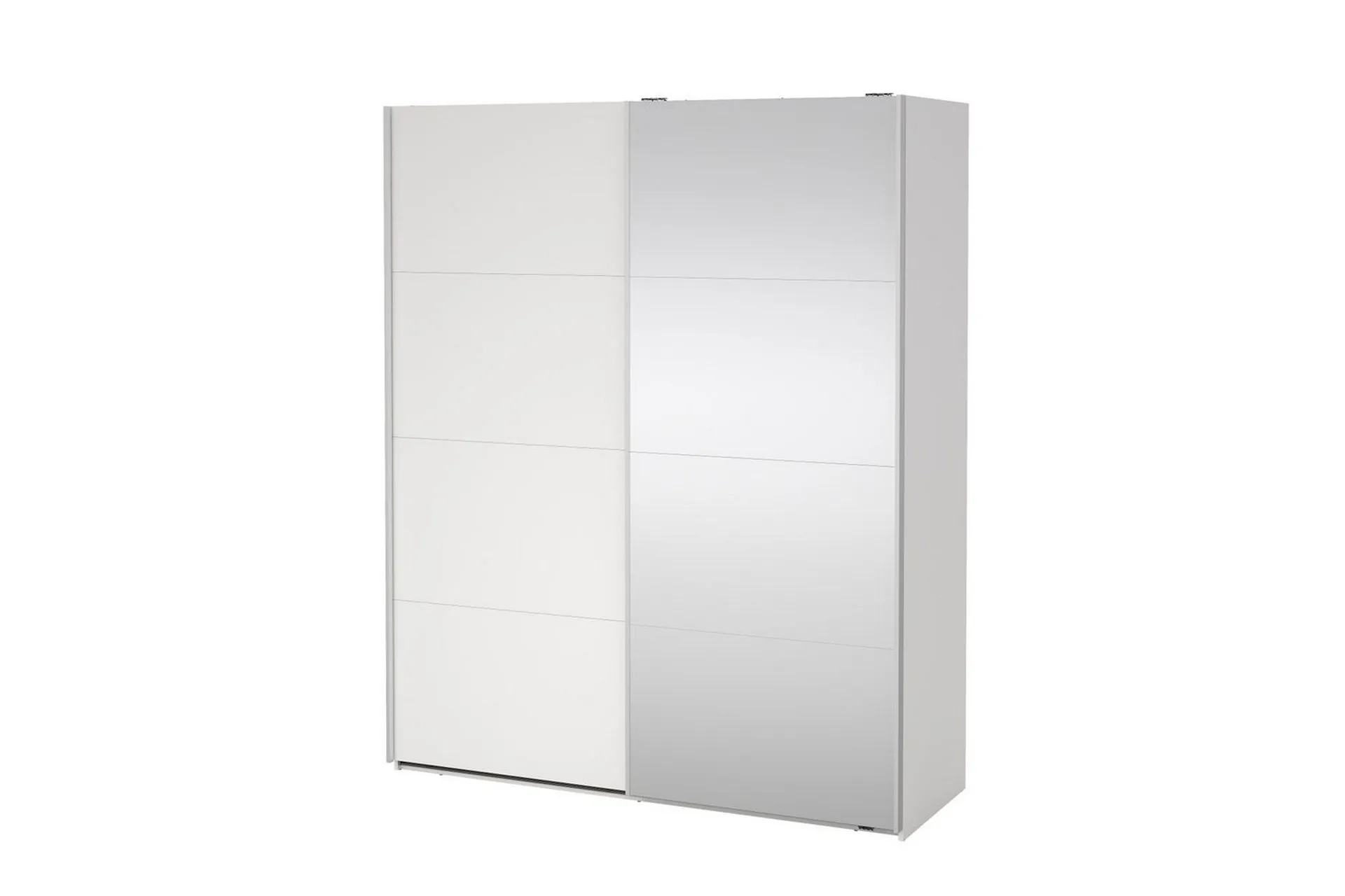 elvos garderob med spegel 179x220 cm - vit