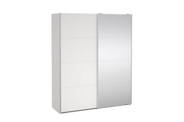 Elvos Garderob med Spegel 179x220 cm - Vit - Förvaring - Sko- & klädförvaring - Garderober & garderobssystem