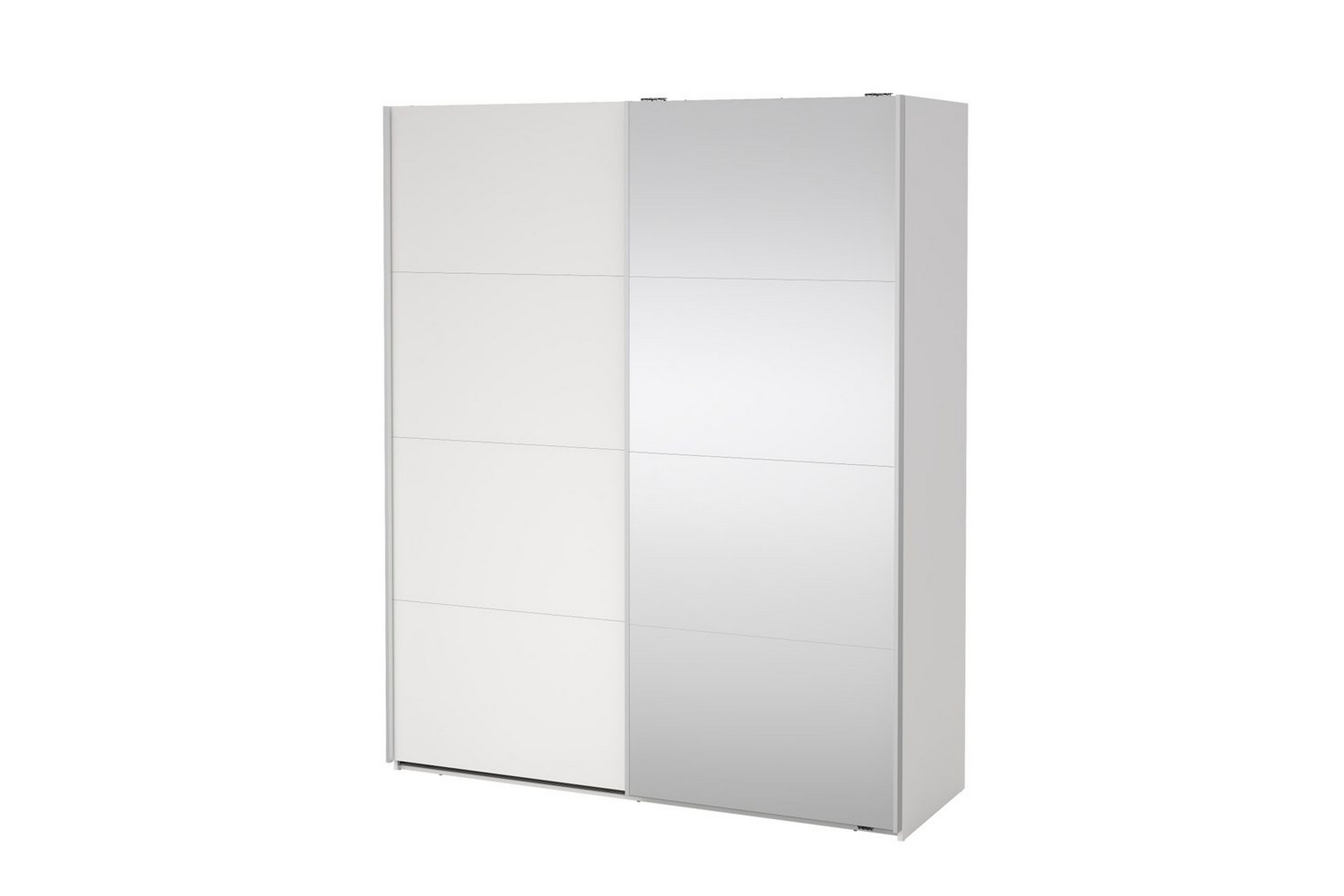 elvos garderob med spegel 179x220 cm - vit