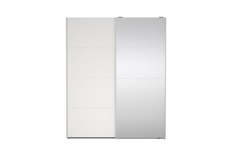 Elvos Garderob med Spegel 179x220 cm - Vit - Förvaring - Sko- & klädförvaring - Garderober & garderobssystem
