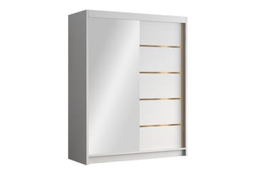 Emet Garderob med Spegel 150x200 cm Vit
