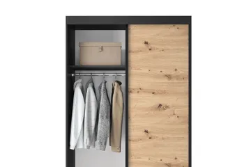 Esville Garderob 120x220 cm - Brun - Förvaring - Sko- & klädförvaring - Garderober & garderobssystem