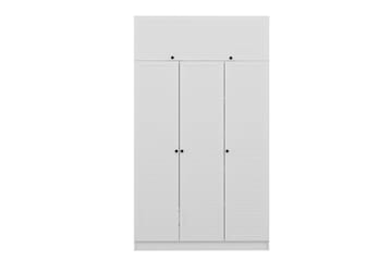 Fruitland Garderob 135x210 cm - Vit - Förvaring - Sko- & klädförvaring - Garderober & garderobssystem