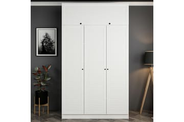 Fruitland Garderob 135x210 cm - Vit - Förvaring - Sko- & klädförvaring - Garderober & garderobssystem