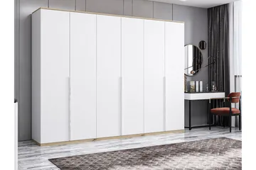 Fruitland Garderob 270x206 cm - Vit - Förvaring - Sko- & klädförvaring - Garderober & garderobssystem