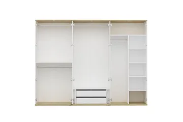 Fruitland Garderob 270x206 cm - Vit - Förvaring - Sko- & klädförvaring - Garderober & garderobssystem