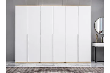 Fruitland Garderob 270x206 cm - Vit - Förvaring - Sko- & klädförvaring - Garderober & garderobssystem