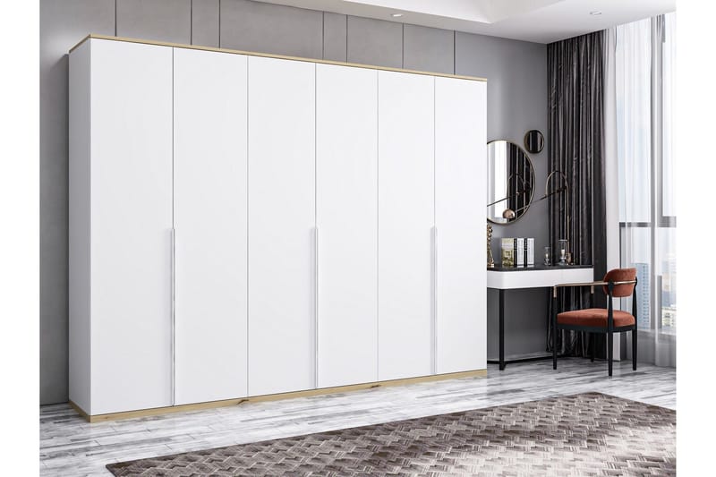 Fruitland Garderob 270x206 cm, Vit