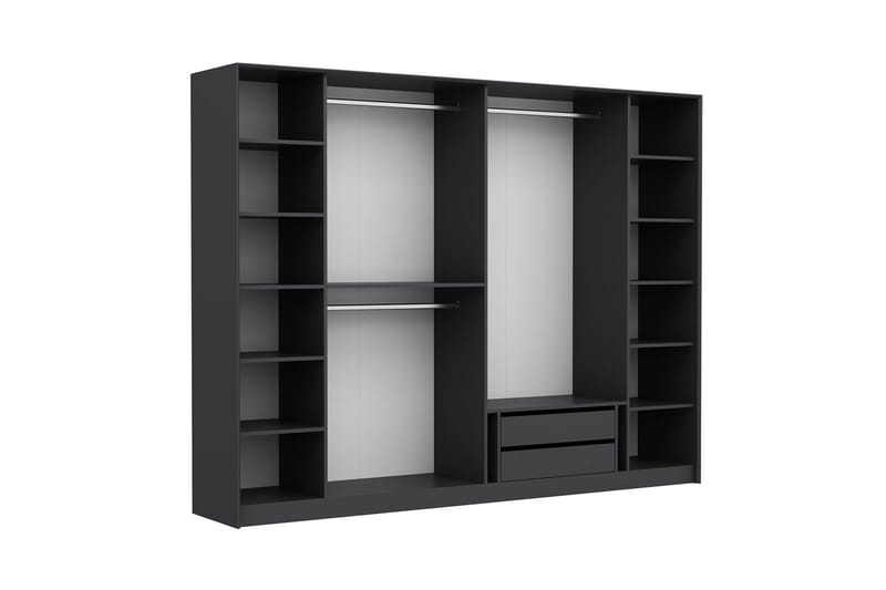 Fruitland Garderob 274x210 cm - Antracit - Förvaring - Sko- & klädförvaring - Garderober & garderobssystem