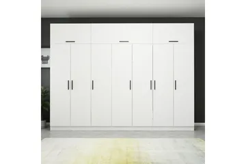 Fruitland Garderob 315x235 cm - Vit - Förvaring - Sko- & klädförvaring - Garderober & garderobssystem