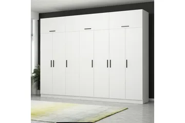 Fruitland Garderob 315x235 cm - Vit - Förvaring - Sko- & klädförvaring - Garderober & garderobssystem