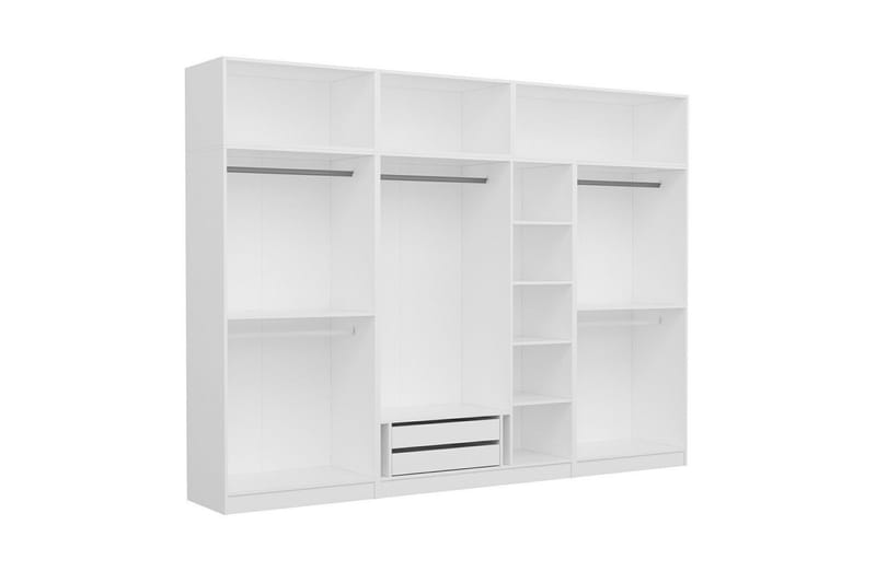 Fruitland Garderob 315x235 cm - Vit - Förvaring - Sko- & klädförvaring - Garderober & garderobssystem