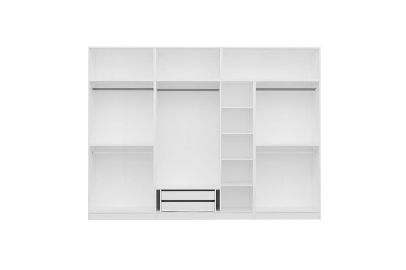 Fruitland Garderob 315x235 cm - Vit - Förvaring - Sko- & klädförvaring - Garderober & garderobssystem