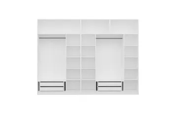 Fruitland Garderob 315x235 cm - Vit - Förvaring - Sko- & klädförvaring - Garderober & garderobssystem